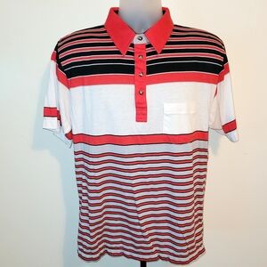 Vintage GOLF CHIP BECK Striped Collared Shirt size Large